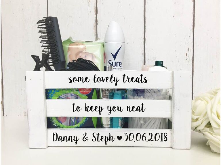 What To Put in a Wedding Bathroom Basket