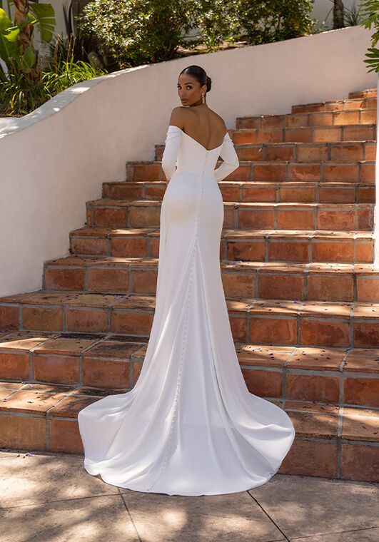 Moonlight Tango T205 Mermaid and Trumpet Wedding Dress - 2
