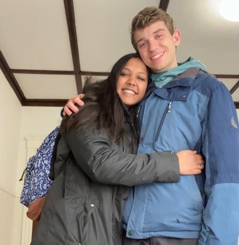 Our first photo together