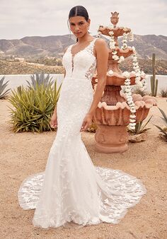 Beloved by Casablanca Bridal BL430 Fit-and-Flare Wedding Dress