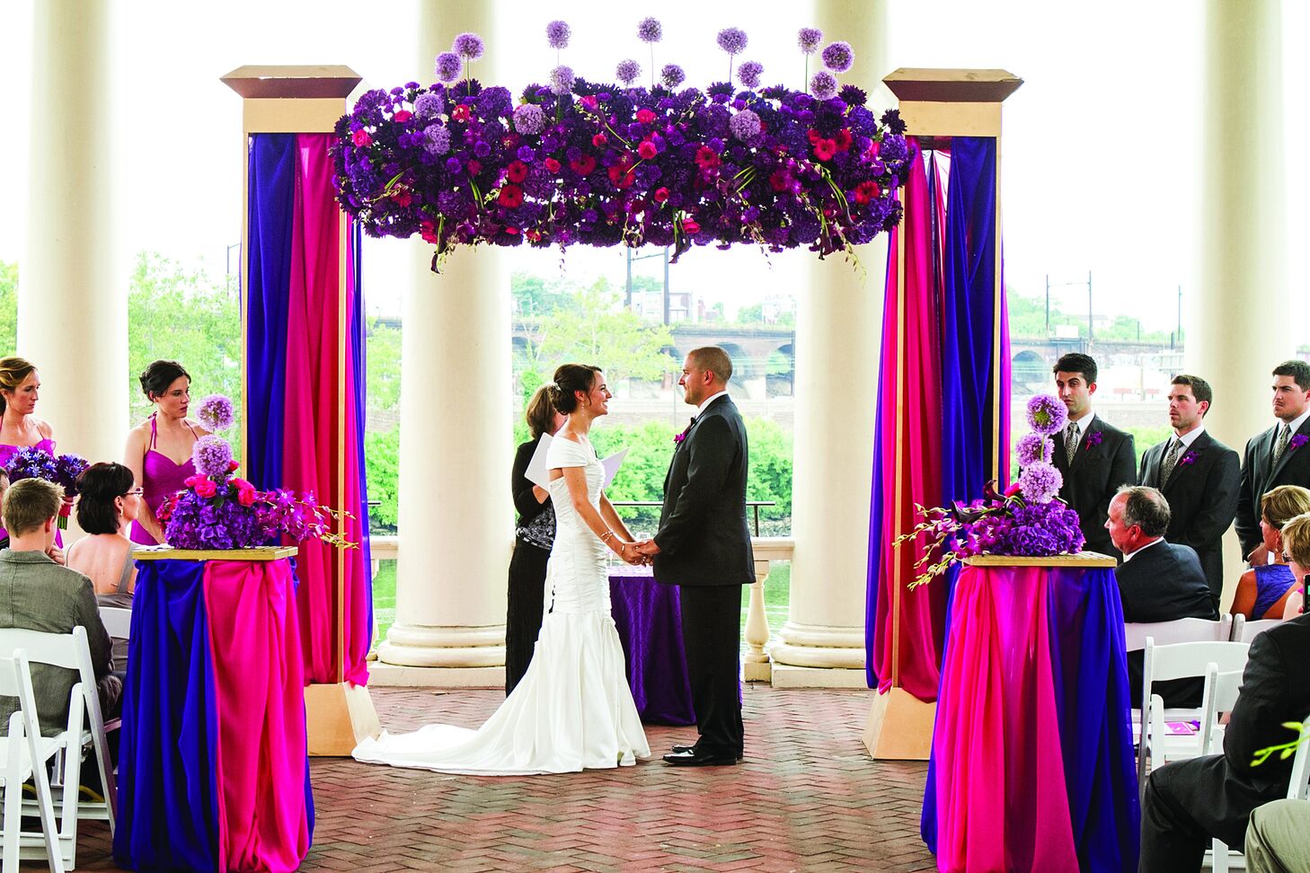 Hot Pink and Purple Wedding