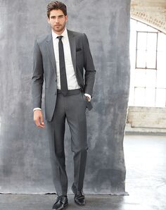 Allure Men Graphite Suit Gray Tuxedo