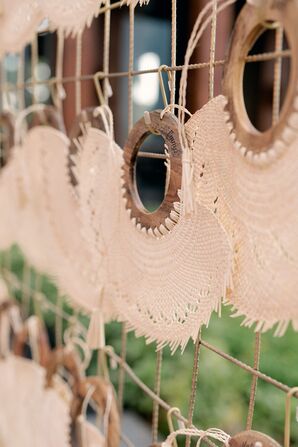 Woven Fan Wedding Favors for Beach Wedding