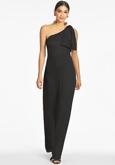 Sachin & Babi Chelsea Gown - Black One Shoulder Bridesmaid Dress