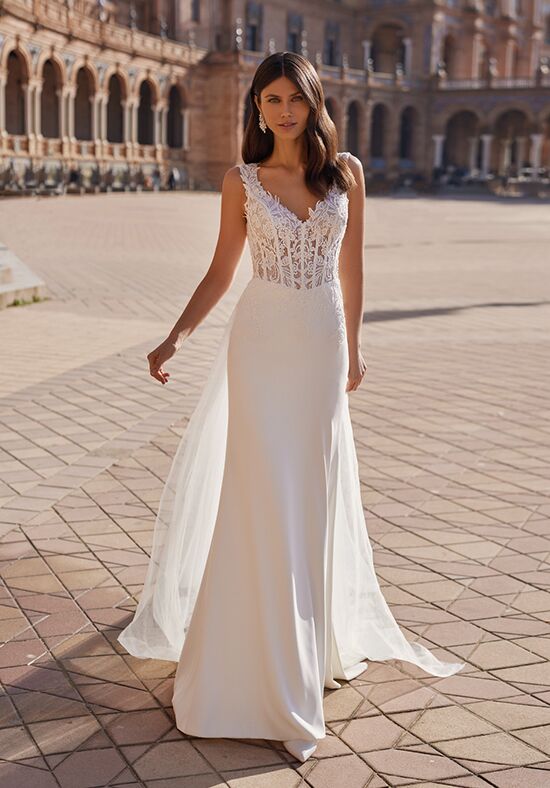 Moonlight Couture H1541 Mermaid and Trumpet Wedding Dress - 1