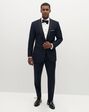 Suit Shop Men's Navy Shawl Lapel Tuxedo Tuxedo - thumbnail - 1
