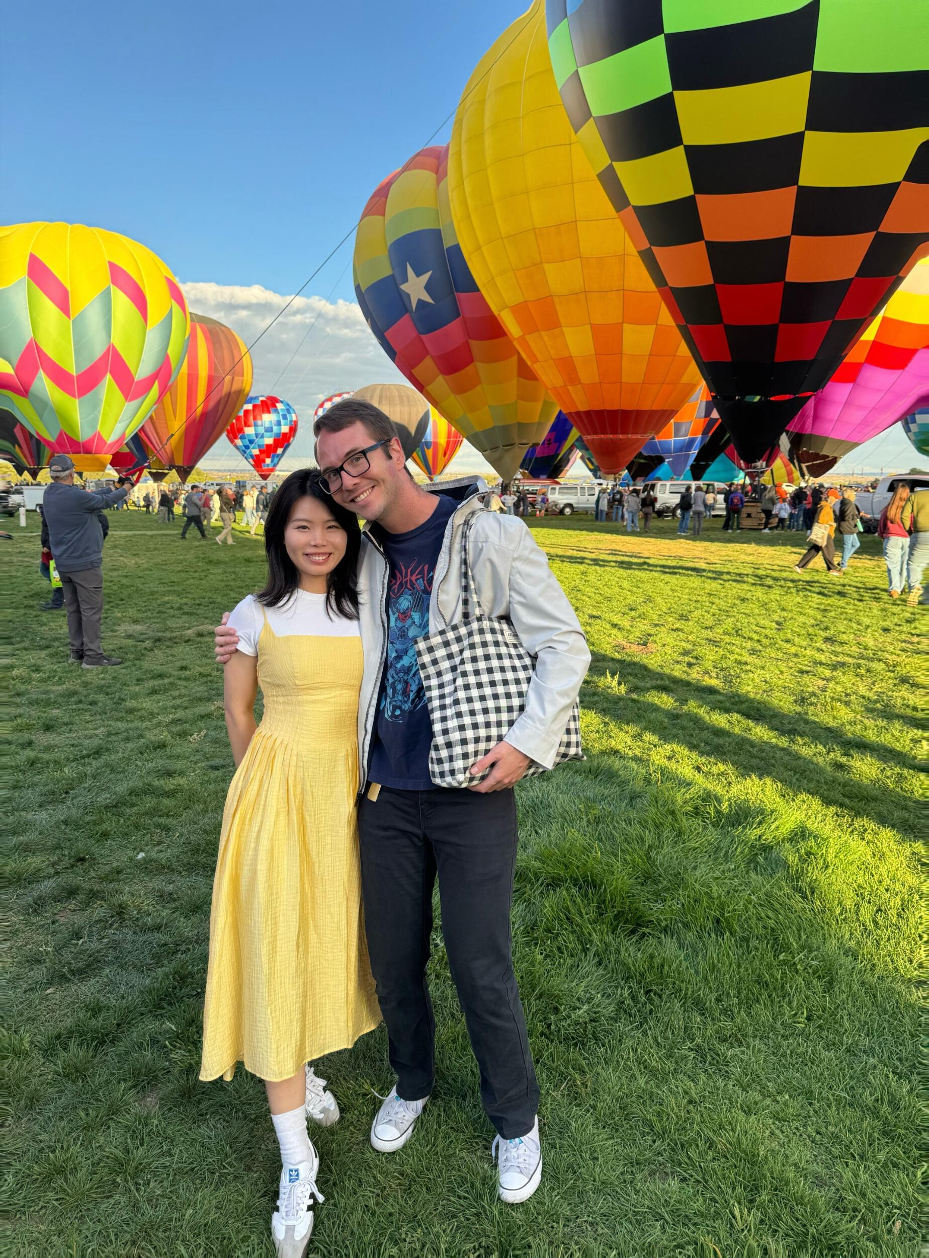 Balloon Fiesta -

Colors filled the sky as we stood in awe, hearts light and lifted, thankful for love that rises with every new day God gives.