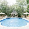 A Poolside Wedding With an Orange Color Palette at Cypress House in Pennsylvania
