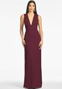 Sachin & Babi Loretta Gown - Deep Wine V-Neck Bridesmaid Dress - thumbnail - 1