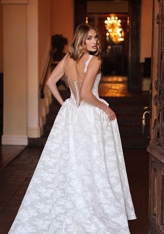 Essense of Australia D4315 A-Line Wedding Dress - 4
