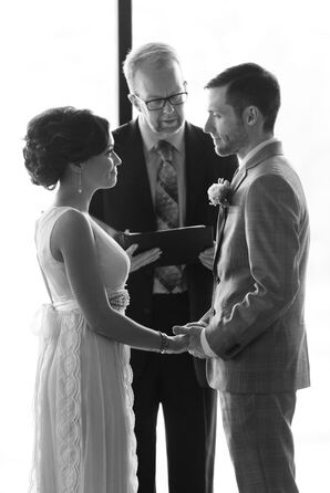 Bride and Groom with Ceremonial Officiant