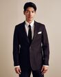 Tie Bar The Lakeshore Linen Chocolate Brown Jacket Brown Tuxedo - thumbnail - 4