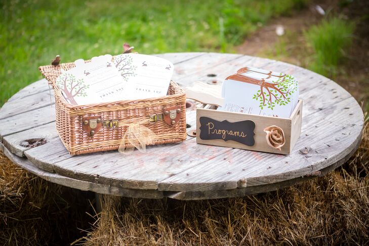 Tree Motif Wedding Ceremony Programs