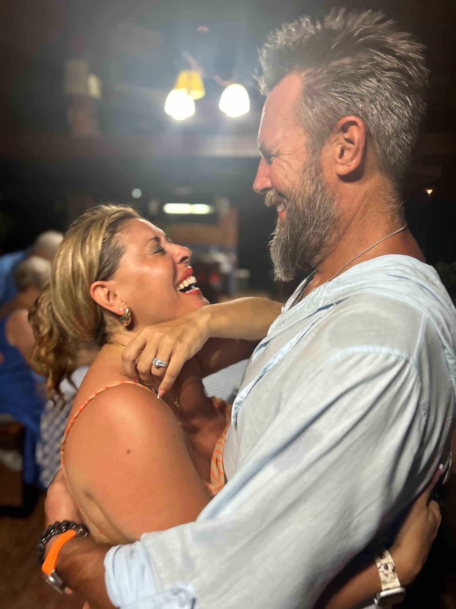 The Plot Twist No One Saw Coming: What I thought was a trip to celebrate Dwayne’s mom’s 75th birthday in Costa Rica also turned into a proposal no one saw coming. Well, almost no one. My son, his girlfriend, and of course Dwayne were clearly in on it.

As she was opening her birthday gifts, I announced that the best one was saved for last. Dwayne was going to gift his mom the ultimate surprise, finally getting to shave the beard she was never a fan of. Laughter was already loading.

Then came the plot twist. He took my hand, smiled, and said, “Change of plans.” Before anyone could process it, he was on one knee in front of his mom, asking me to be his wife and sharing that the greatest gift he could give her was a daughter in law.

Tears, disbelief, laughter, and a moment none of us will ever forget. Perfectly unexpected. Perfectly us.