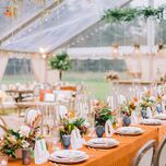 colorful wedding tablescape