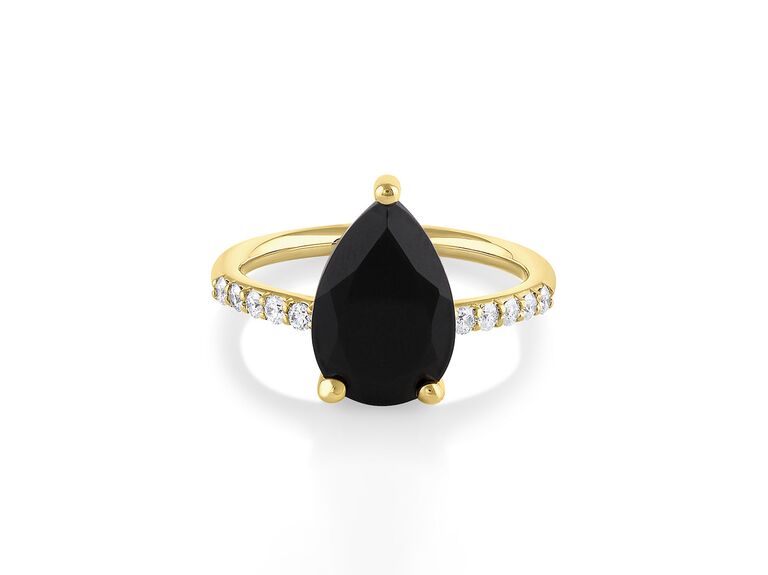 onyx engagement ring