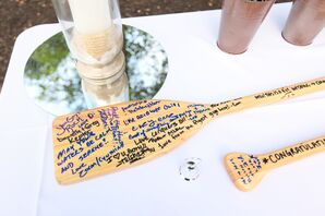 Boat Paddle Guest Book