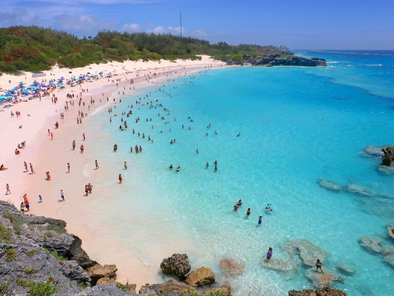 Horseshoe Bay Beach in Bermuda.