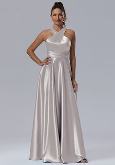 AW Bridal AW Kimberley Dress Halter Bridesmaid Dress