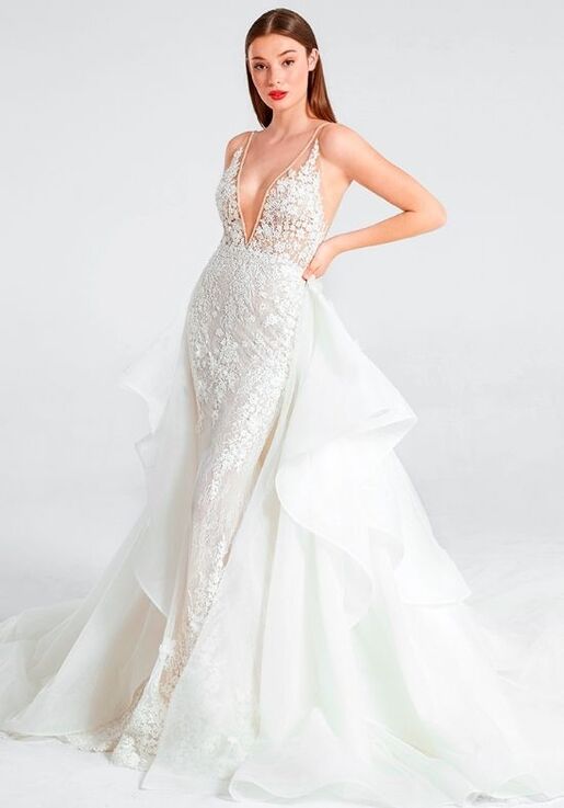 INES DI SANTO Fall 2021 - Flirty Trumpet Wedding Dress - 3