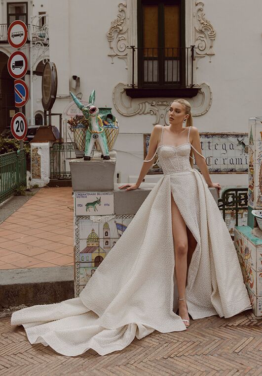 Amalfi Passion collection by Ricca Sposa Piera 24-017 Ball Gown Wedding Dress - 2