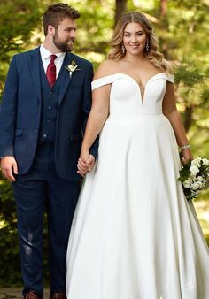 Essense of Australia D2761 plus Ball Gown Wedding Dress