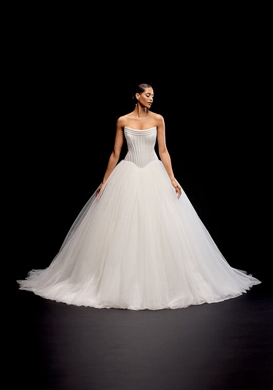 Justin Alexander Signature Rhiannon Ball Gown Wedding Dress - 4