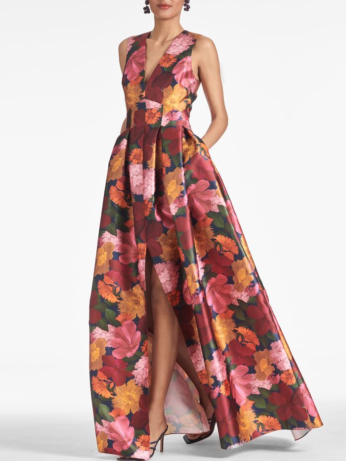 Floral maxi mother-of-the-bride dress from Sachin & Babi