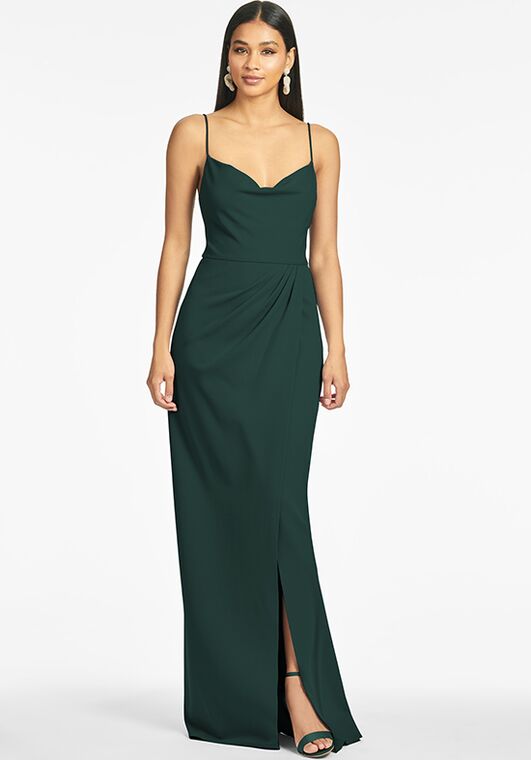 Sachin & Babi Paulina Gown - Emerald Scoop Bridesmaid Dress - 3