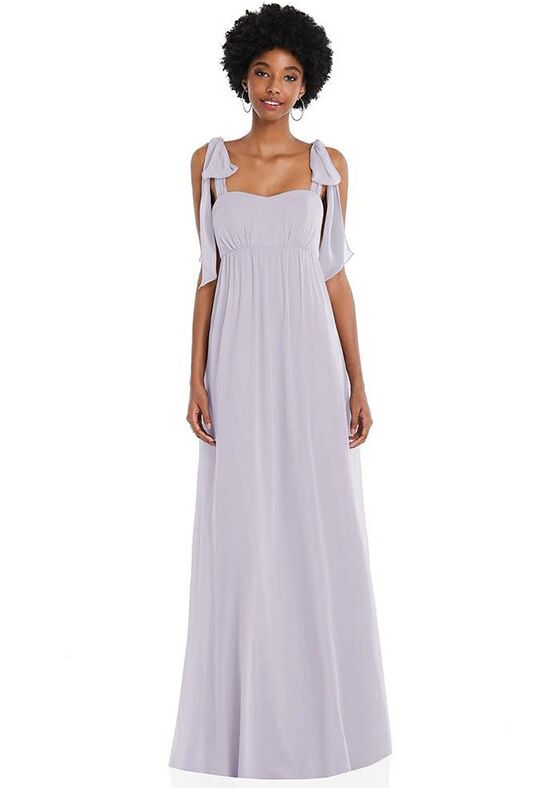 Dessy Group Convertible Tie-Shoulder Empire Waist Maxi Dress - 1564 One Shoulder Bridesmaid Dress - 1