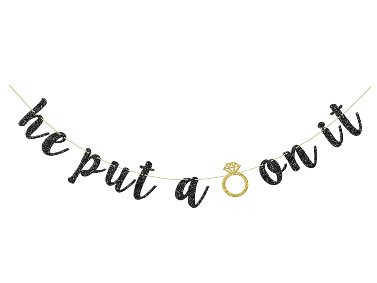 Beyonce 'he put a ring on it' bachelorette party banner becoration