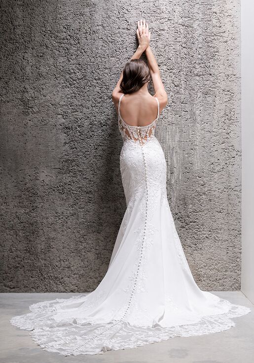 Allure Couture C686 Sheath Wedding Dress - 3