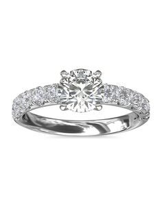 Blue Nile Round Cut Engagement Ring