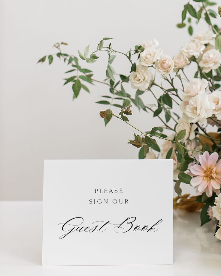 Simple black-and-white sign