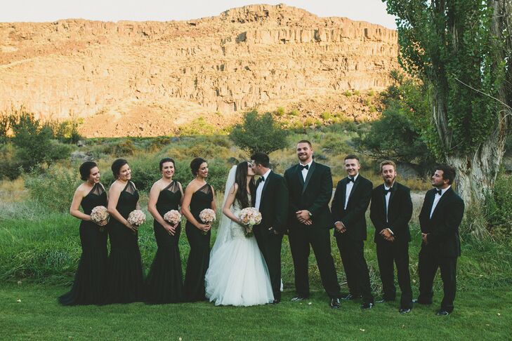 "A special part of our ceremony included the unity-rope braid," Elle says. "We each took a side of the rope and weaved it through to the other, creating a braid. One side represented me, one side represented Kalen, and the middle represented Christ. Sealing it with burning the rope together, it made an unbreakable bond."