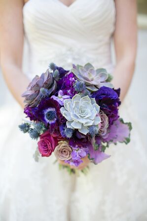 Purple and Blue Bouquets