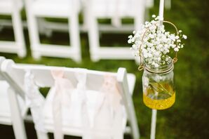 Baby's Breath in Mason Jars