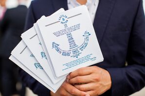 Anchor-Inspired Beach Ceremony Programs