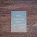 Blue Ombre Wedding Invitations With Scalloped Border
