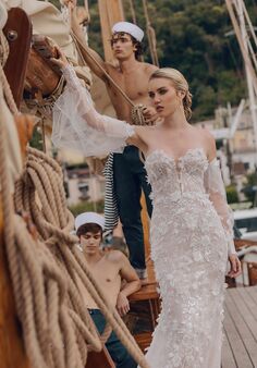 Amalfi Passion collection by Ricca Sposa Febiana 24-014 Fit-and-Flare Wedding Dress