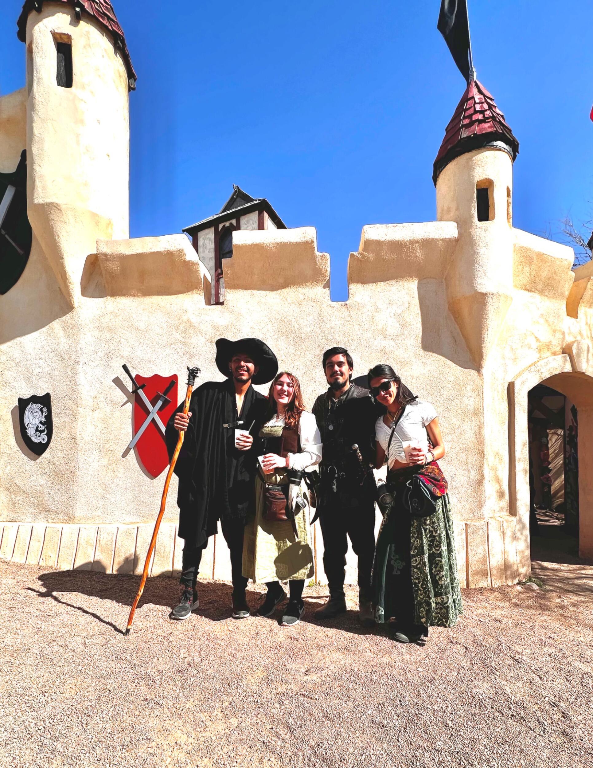 Tristan and Cherity also joined us for this fun excursion to the desert lands of the Renaissance. We rolled into this place like we owned it, no joke.