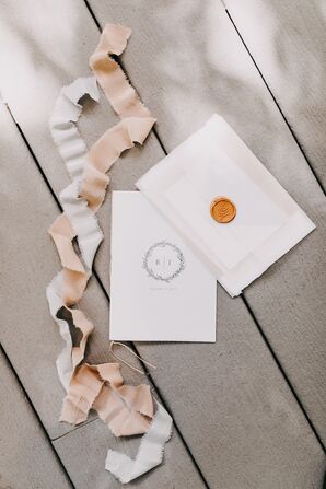 Romantic Invitations with Monogram and Seal
