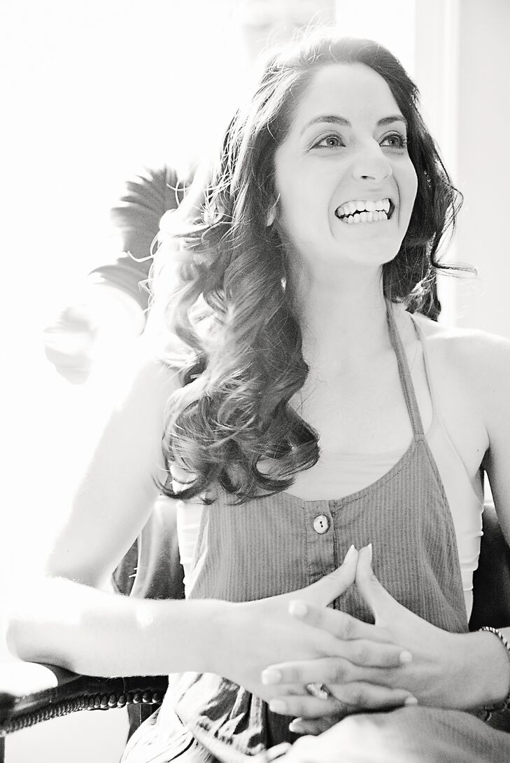 Bride Getting Ready for the Ceremony