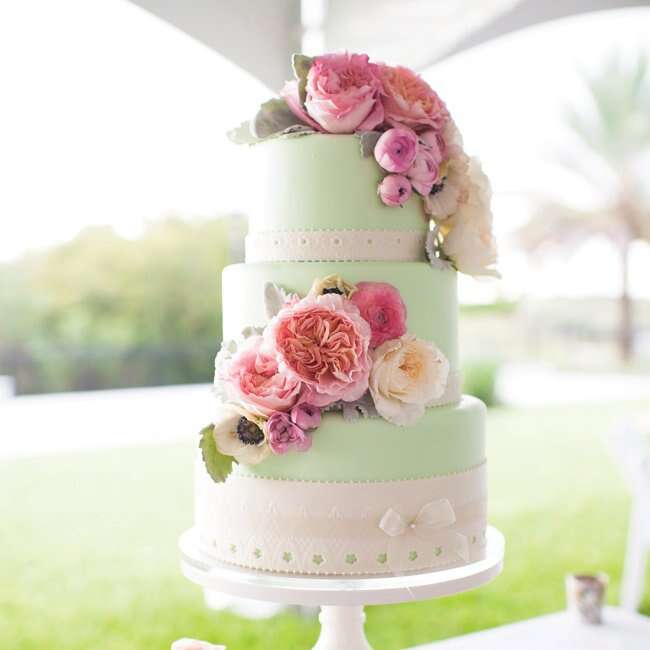 Mint Green Wedding Cake