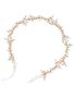 AW Bridal AW BRIDAL Gold Leaves Bridal Headpieces Wedding Headband Hair Pieces Pearl Wedding Hair Accessories for Brides Flower Girl Headpiece (Gold) Gold Headband - thumbnail - 4