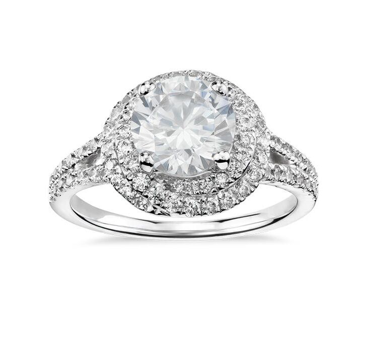 Truly Zac Posen halo engagement ring 