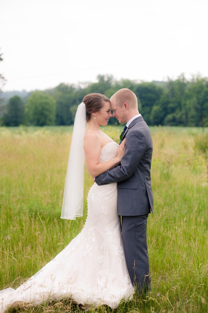 Classic White Fingertip-Length Veil