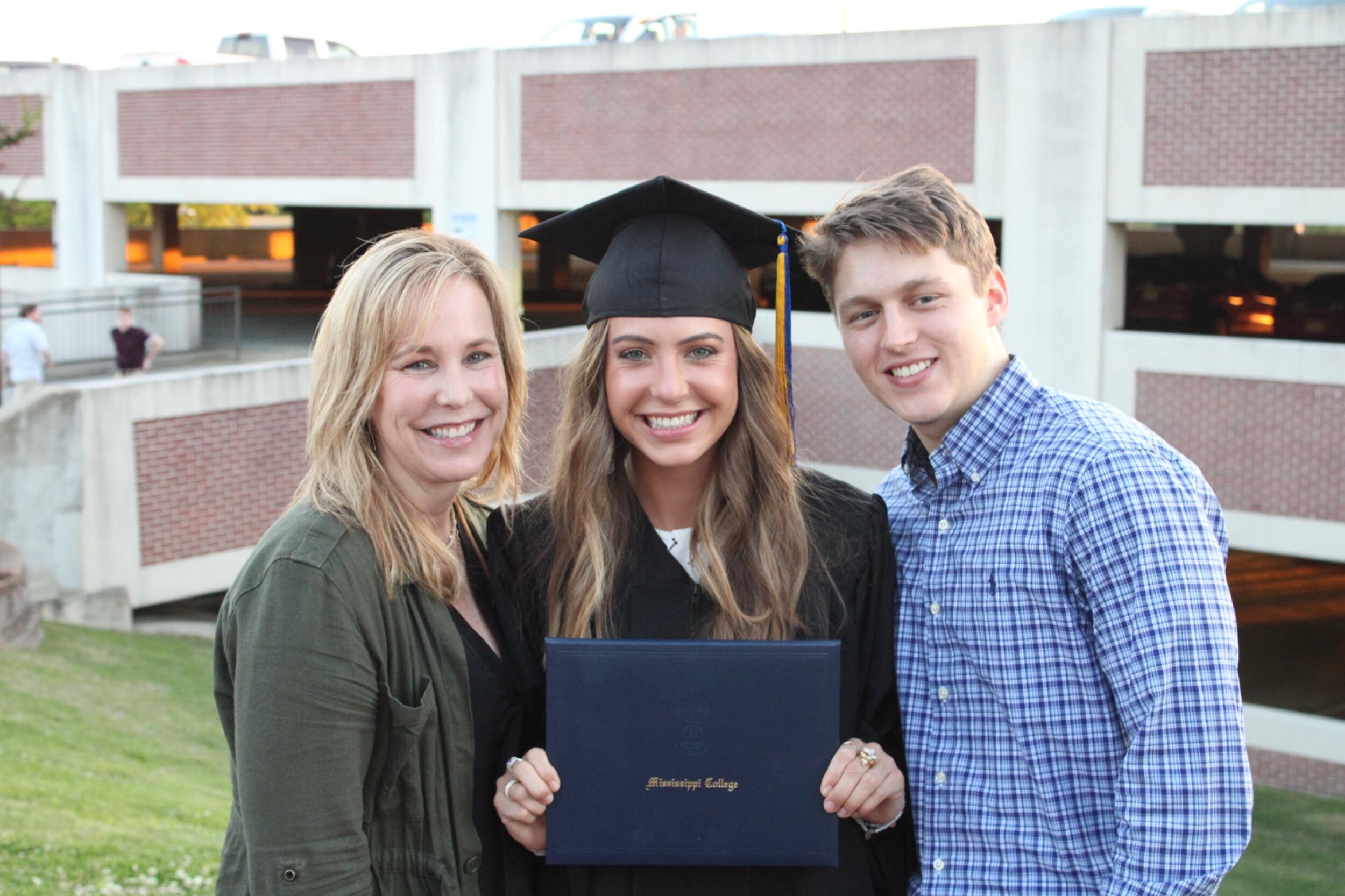 Fun fact- we walked on the same day at different ceremonies, so we had to run home and change for the next. :)