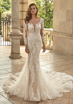 Demetrios DP456 Fit-and-Flare Wedding Dress