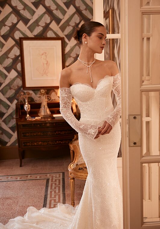 Soft flow by Ricca Sposa Atelier Amina 25-006(3) Mermaid and Trumpet Wedding Dress - 3